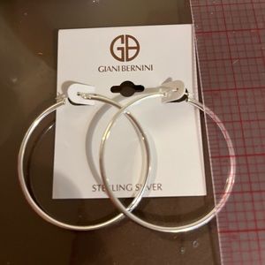 Giani Bernini sterling silver 2” Hoop Earrings